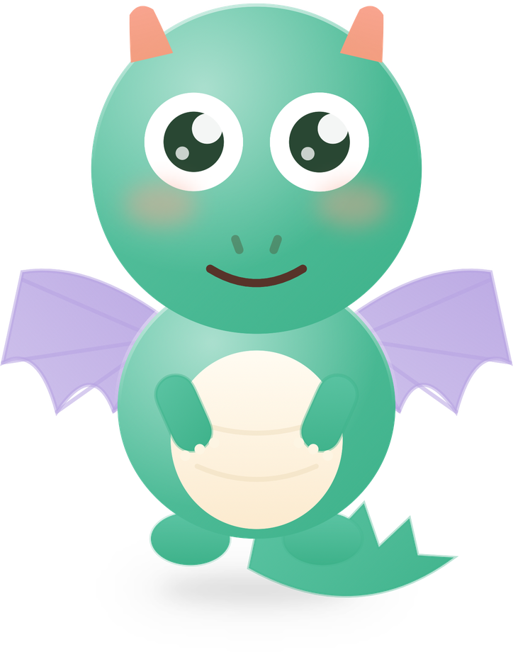 Flo, der kleine grüne Drache aus der App